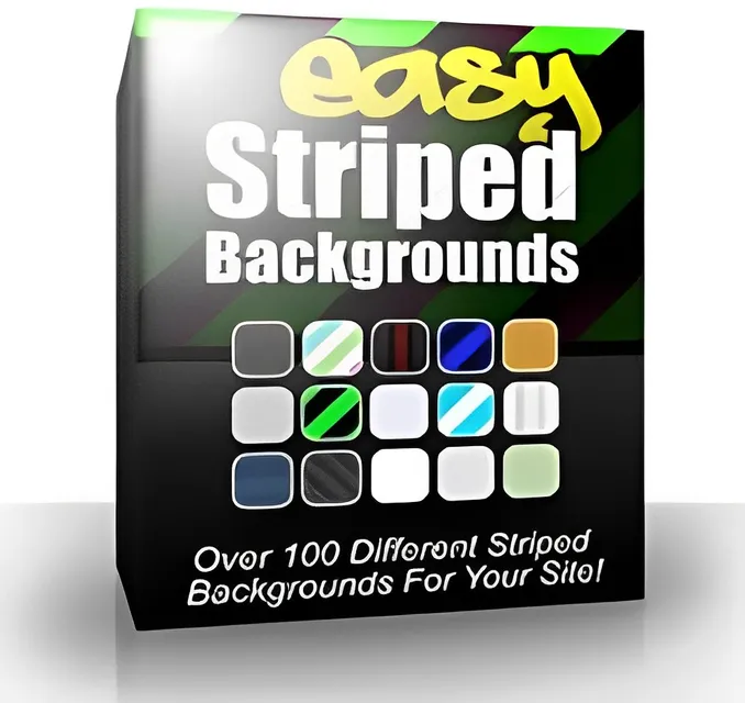 eCover representing Easy Striped Backgrounds  with Master Resell Rights