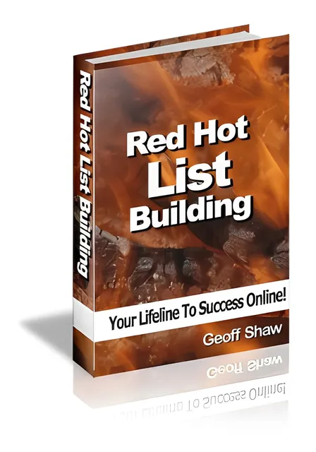 eCover representing Red Hot List Building eBooks & Reports with Master Resell Rights