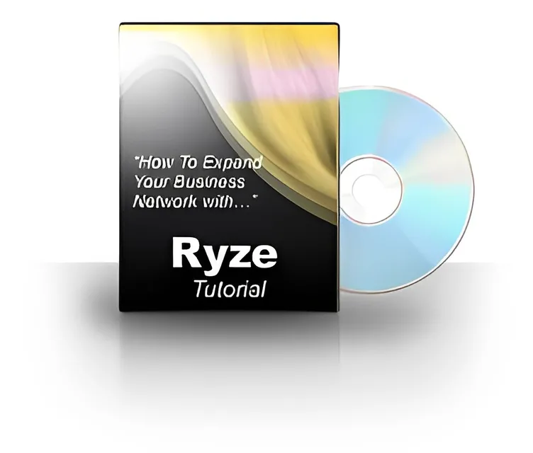 eCover representing Ryze Tutorial Videos, Tutorials & Courses with Private Label Rights