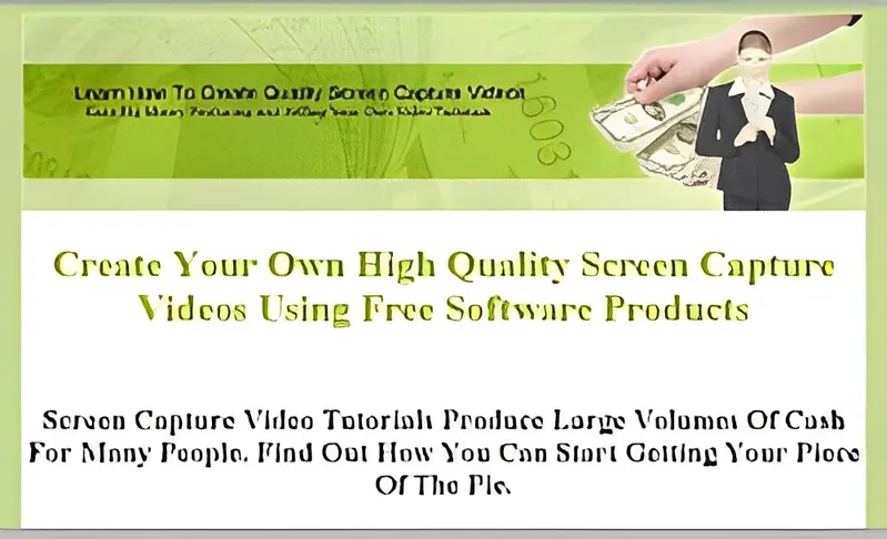 eCover representing Learn How To Create Quality Screen Capture Videos Videos, Tutorials & Courses with Private Label Rights