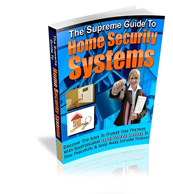 eCover representing The Supreme Guide To Home Security Systems eBooks & Reports with Private Label Rights