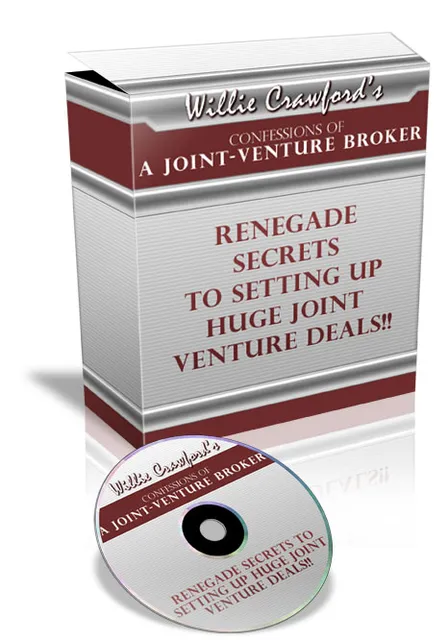 eCover representing Confessions Of A Joint-Venture Broker Videos, Tutorials & Courses with Master Resell Rights