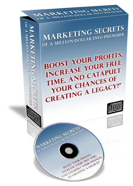 eCover representing Marketing Secrets Of A Million-Dollar Info-Preneuer Videos, Tutorials & Courses with Master Resell Rights