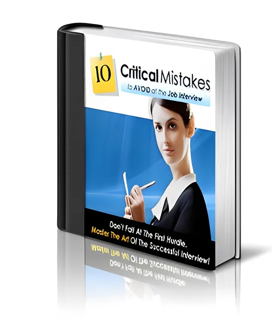 eCover representing 10 Critical Mistakes To Avoid At The Job Interview eBooks & Reports with Master Resell Rights