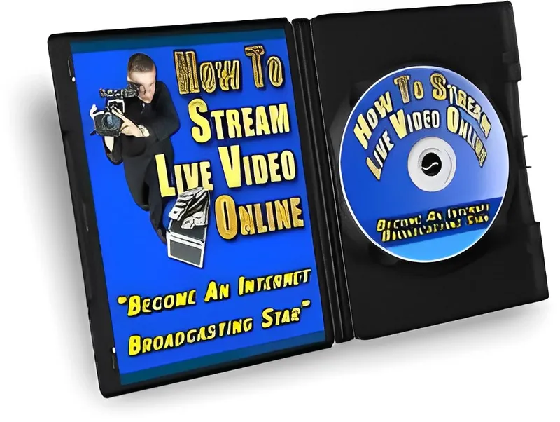 eCover representing How To Stream Live Video Online Videos, Tutorials & Courses with Master Resell Rights