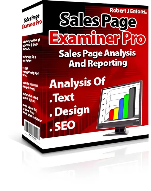 eCover representing Sales Page Examiner Pro V2.0 Software & Scripts with Master Resell Rights