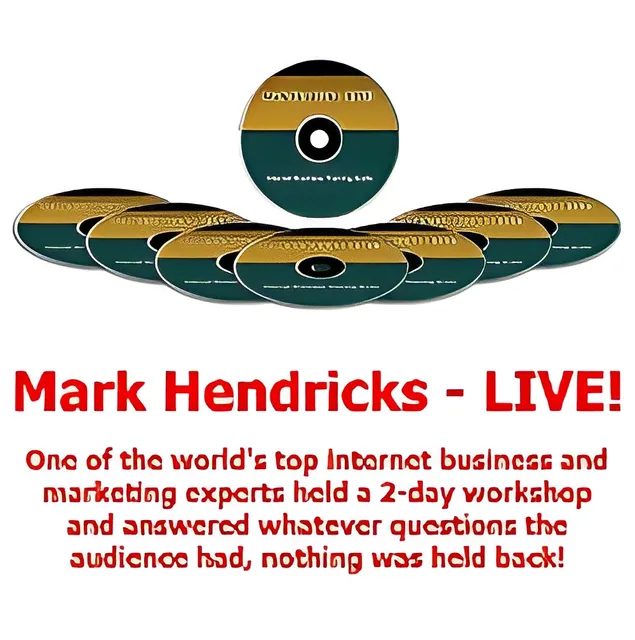eCover representing Mark Hendricks - LIVE! Videos, Tutorials & Courses with Master Resell Rights
