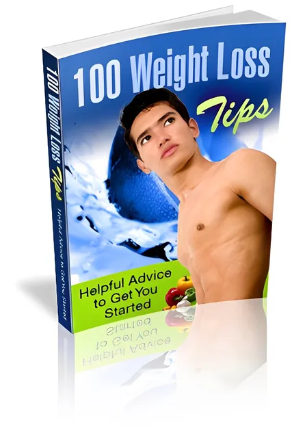eCover representing 100 Weight Loss Tips eBooks & Reports with Master Resell Rights
