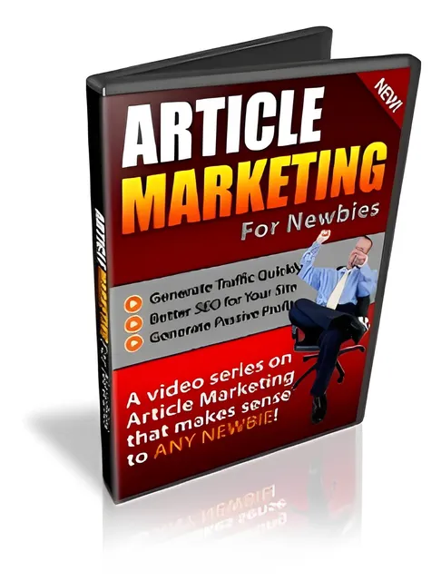 eCover representing Article Marketing For Newbies Videos, Tutorials & Courses with Private Label Rights