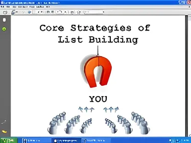 Core Strategies Of List Building small