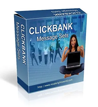 eCover representing ClickBank Message Sets #1, 2 & 3 Software & Scripts with Private Label Rights