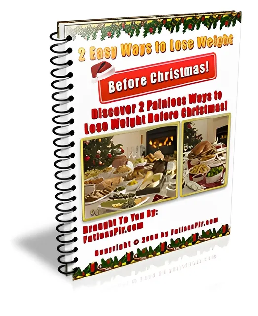 eCover representing 2 Easy Ways To Lose Weight Before Christmas eBooks & Reports with Master Resell Rights