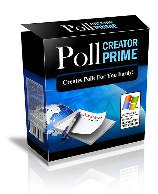 eCover representing Poll Creator Prime Videos, Tutorials & Courses with Master Resell Rights