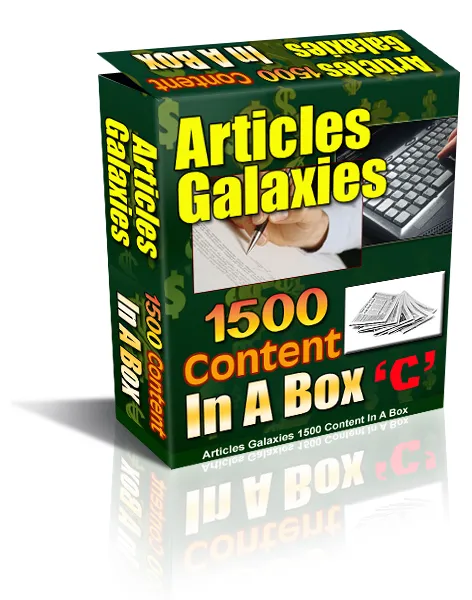 eCover representing Articles Galaxies - 1500 Content In A Box  with Private Label Rights