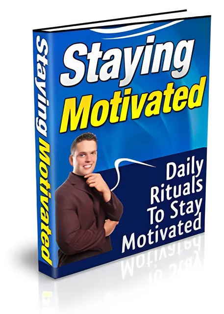 eCover representing Staying Motivated eBooks & Reports with Private Label Rights