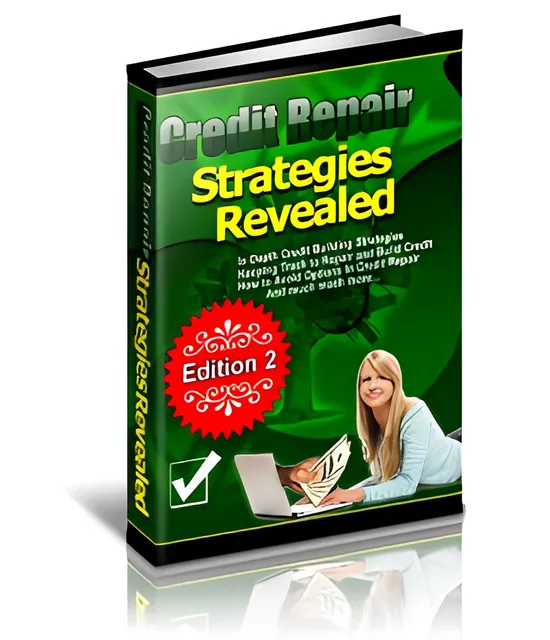 eCover representing Credit Repair Strategies Revealed eBooks & Reports with Private Label Rights