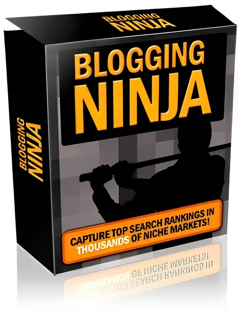 eCover representing Blogging Ninja eBooks & Reports with Master Resell Rights