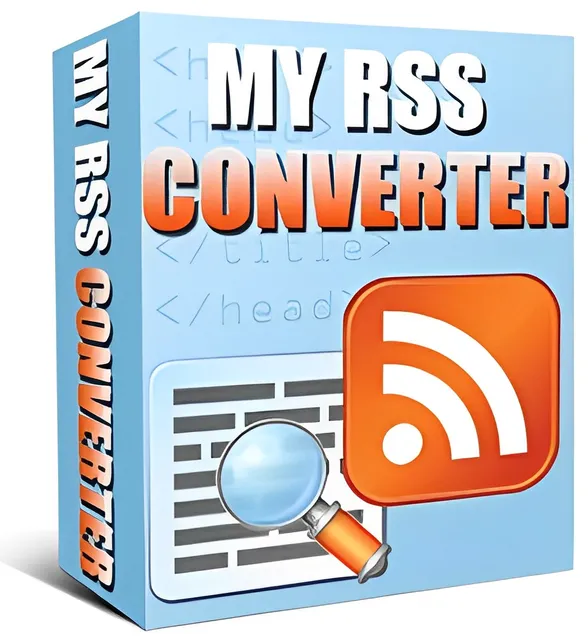 eCover representing My RSS Converter Software & Scripts with Master Resell Rights