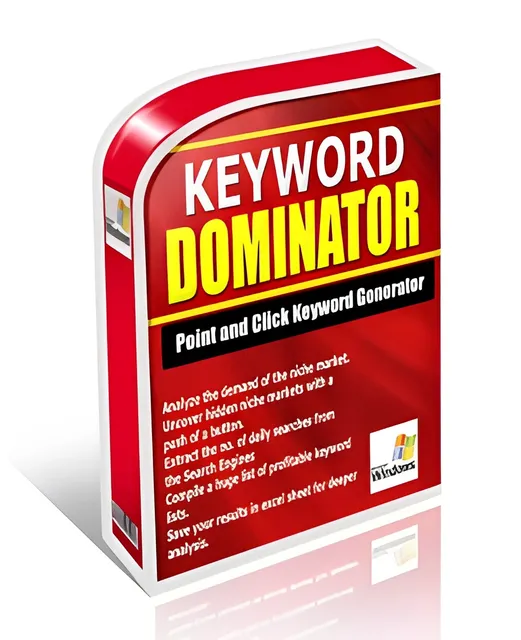 eCover representing Keyword Dominator Software & Scripts with Master Resell Rights