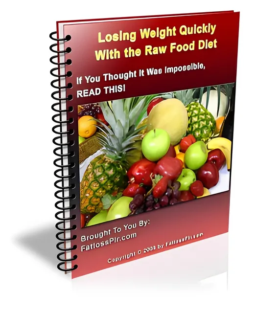 eCover representing Losing Weight Quickly With The Raw Food Diet eBooks & Reports with Master Resell Rights