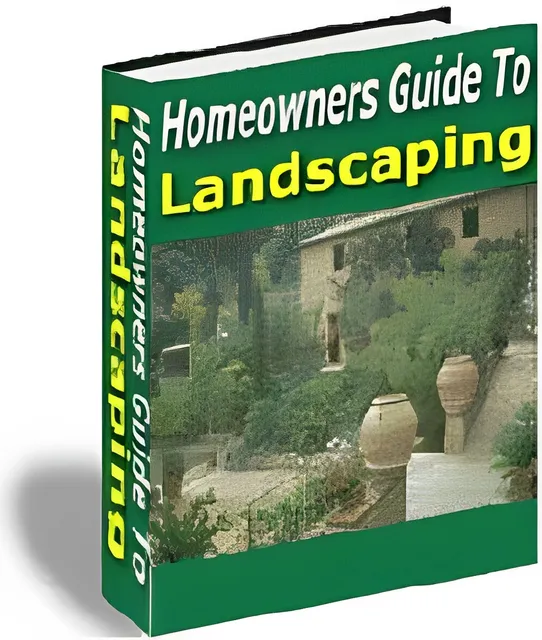 eCover representing Homeowners Guide To Landscaping eBooks & Reports with Master Resell Rights