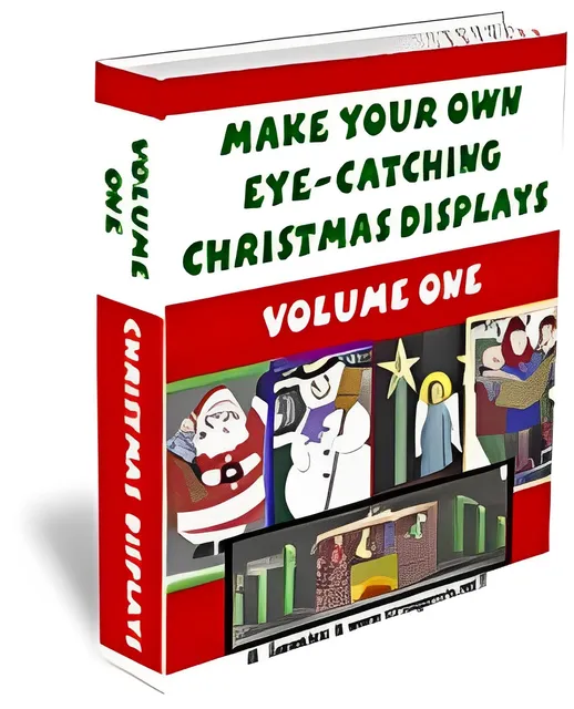 eCover representing Make Your Own Eye-Catching Christmas Displays eBooks & Reports with Private Label Rights