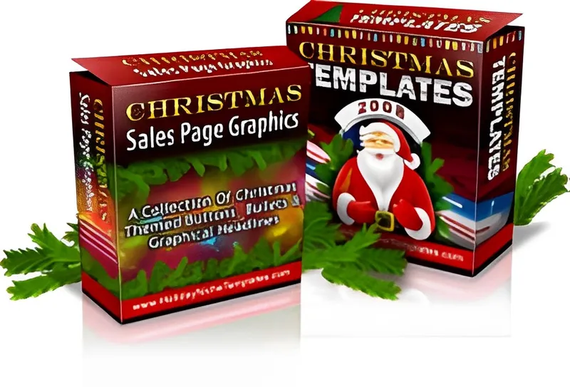 eCover representing Christmas Sales Page Graphics & Templates  with Master Resell Rights