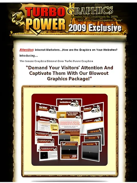 eCover representing Turbo Power Graphics - 2009 Exclusive  with Master Resell Rights