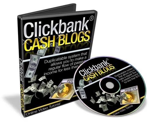 eCover representing Clickbank Cash Blogs Videos, Tutorials & Courses with Master Resell Rights