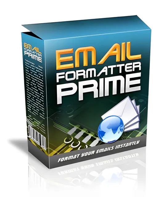 eCover representing Email Formatter Prime Software & Scripts with Master Resell Rights