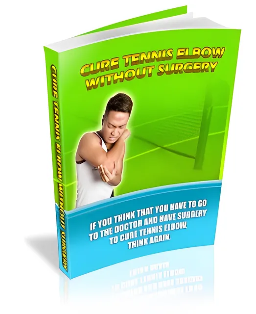 eCover representing Cure Tennis Elbow Without Surgery eBooks & Reports with Master Resell Rights