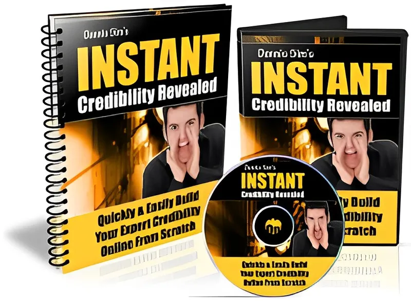eCover representing Instant Credibility Revealed eBooks & Reports with Master Resell Rights