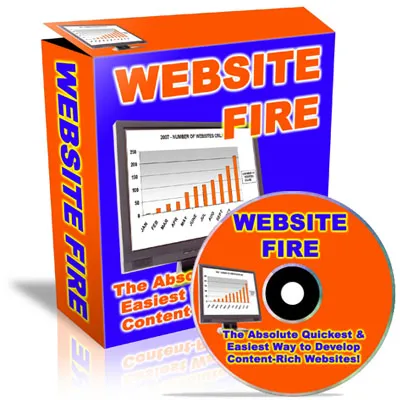 eCover representing Website Fire  with Private Label Rights