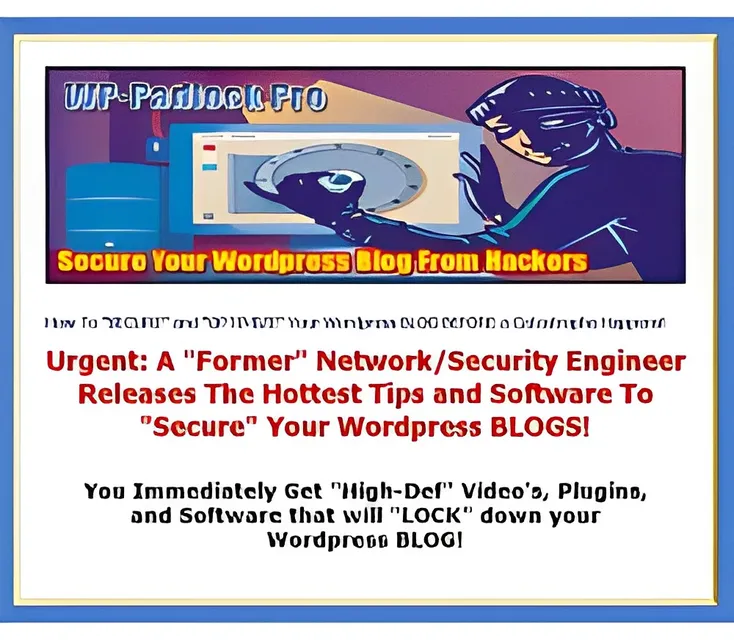 eCover representing WP Padlock eBooks & Reports/Videos, Tutorials & Courses with Master Resell Rights