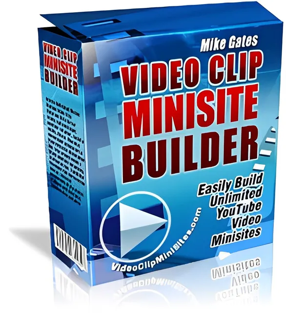 eCover representing Video Clip Minisite Builder  with Master Resell Rights