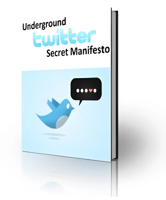 eCover representing Underground Twitter Secret Manifesto eBooks & Reports with Master Resell Rights