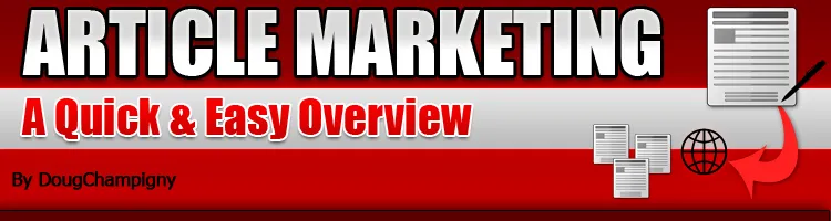 eCover representing Article Marketing - A Quick & Easy Overview eBooks & Reports with Resell Rights