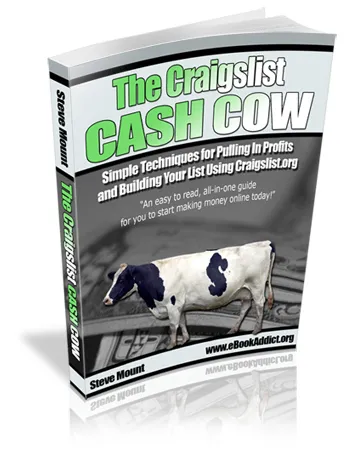 eCover representing The Craigslist Cash Cow eBooks & Reports with Master Resell Rights