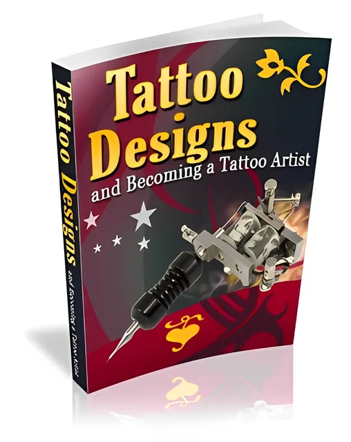 eCover representing Tattoo Designs eBooks & Reports with Master Resell Rights