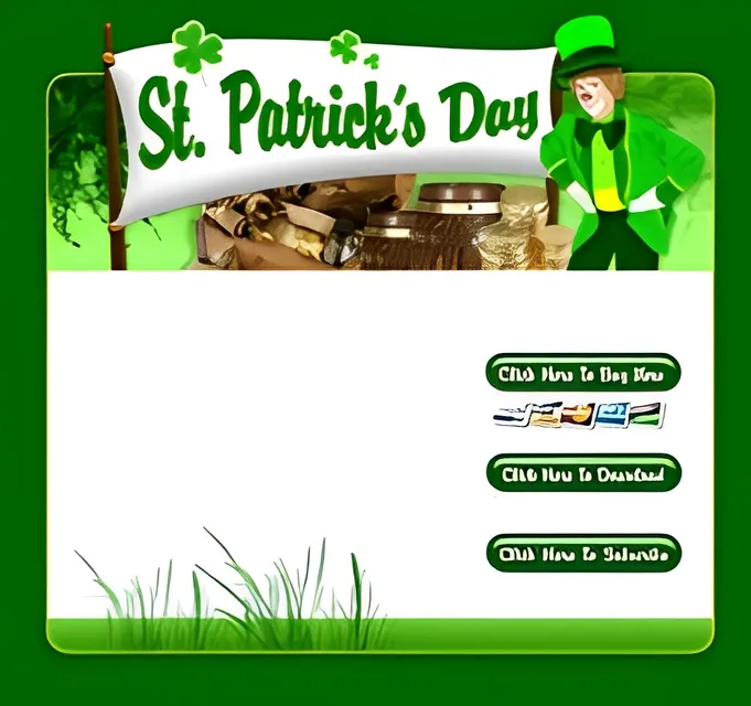 eCover representing St. Patrick's Day Template 1  with Private Label Rights