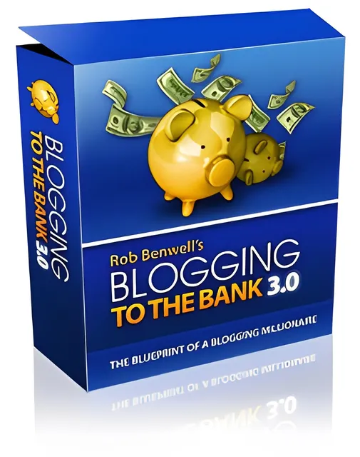 eCover representing Blogging To The Bank 3.0 - Presell Template Videos, Tutorials & Courses with Personal Use Rights