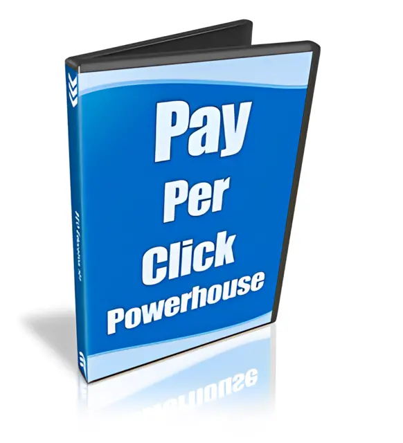 eCover representing Pay Per Click Powerhouse eBooks & Reports/Videos, Tutorials & Courses with Master Resell Rights