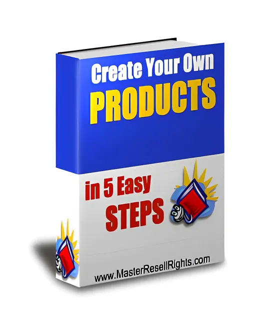 eCover representing Create Your Own Products In 5 Easy Steps eBooks & Reports with Private Label Rights
