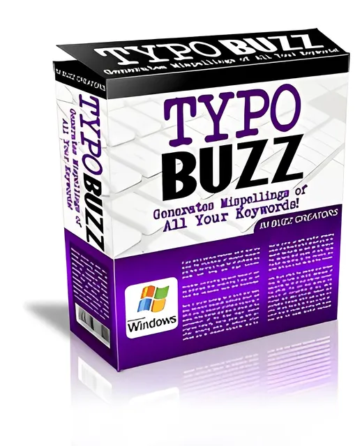 eCover representing Typo Buzz  with Master Resell Rights