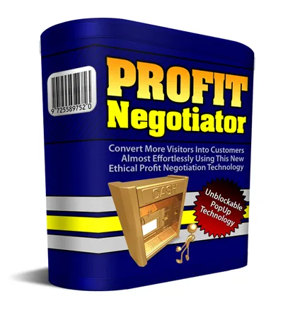 eCover representing Profit Negotiator Software & Scripts with Private Label Rights