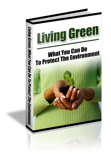 eCover representing Living Green eBooks & Reports with Private Label Rights