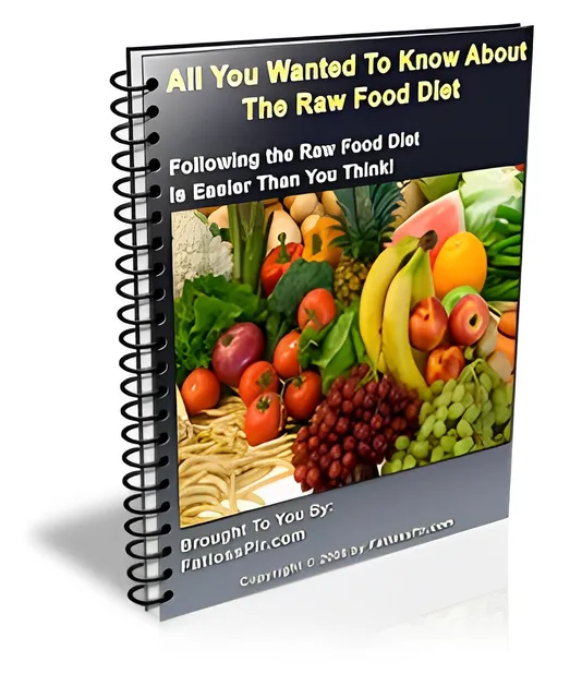 eCover representing All You Wanted To Know About The Raw Food Diet eBooks & Reports with Master Resell Rights