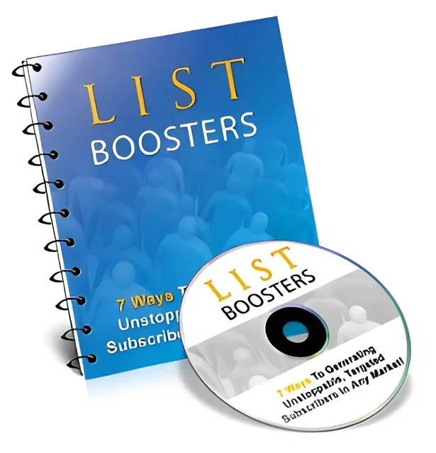 eCover representing List Boosters eBooks & Reports with Master Resell Rights