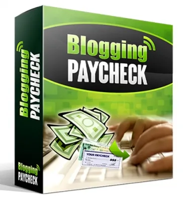 eCover representing Blogging Paycheck Videos, Tutorials & Courses with Master Resell Rights