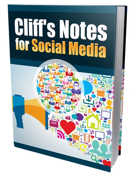 eCover representing Cliffs Notes for Social Media eBooks & Reports with Private Label Rights